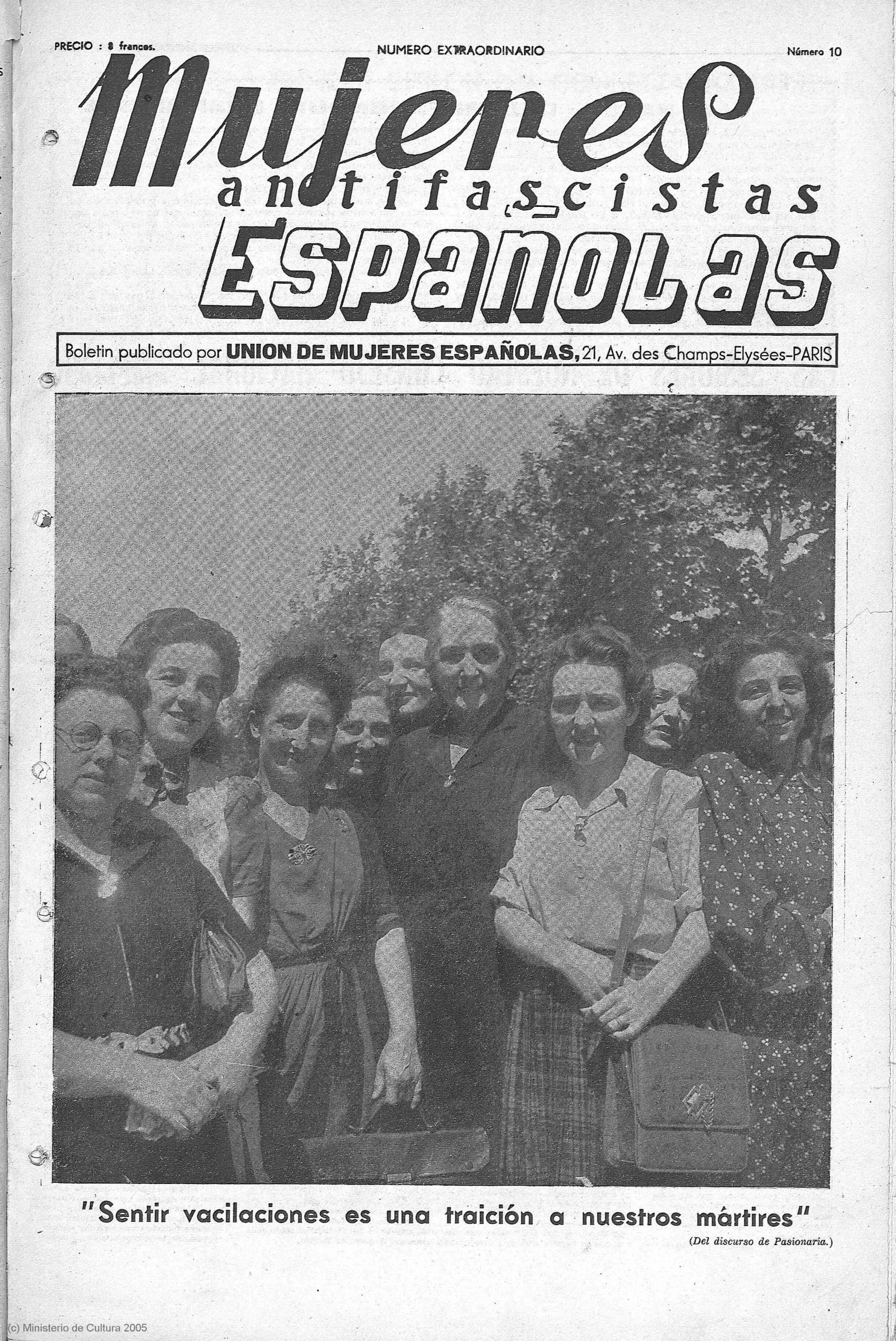 mujeres antifascistas españolas. Prensa